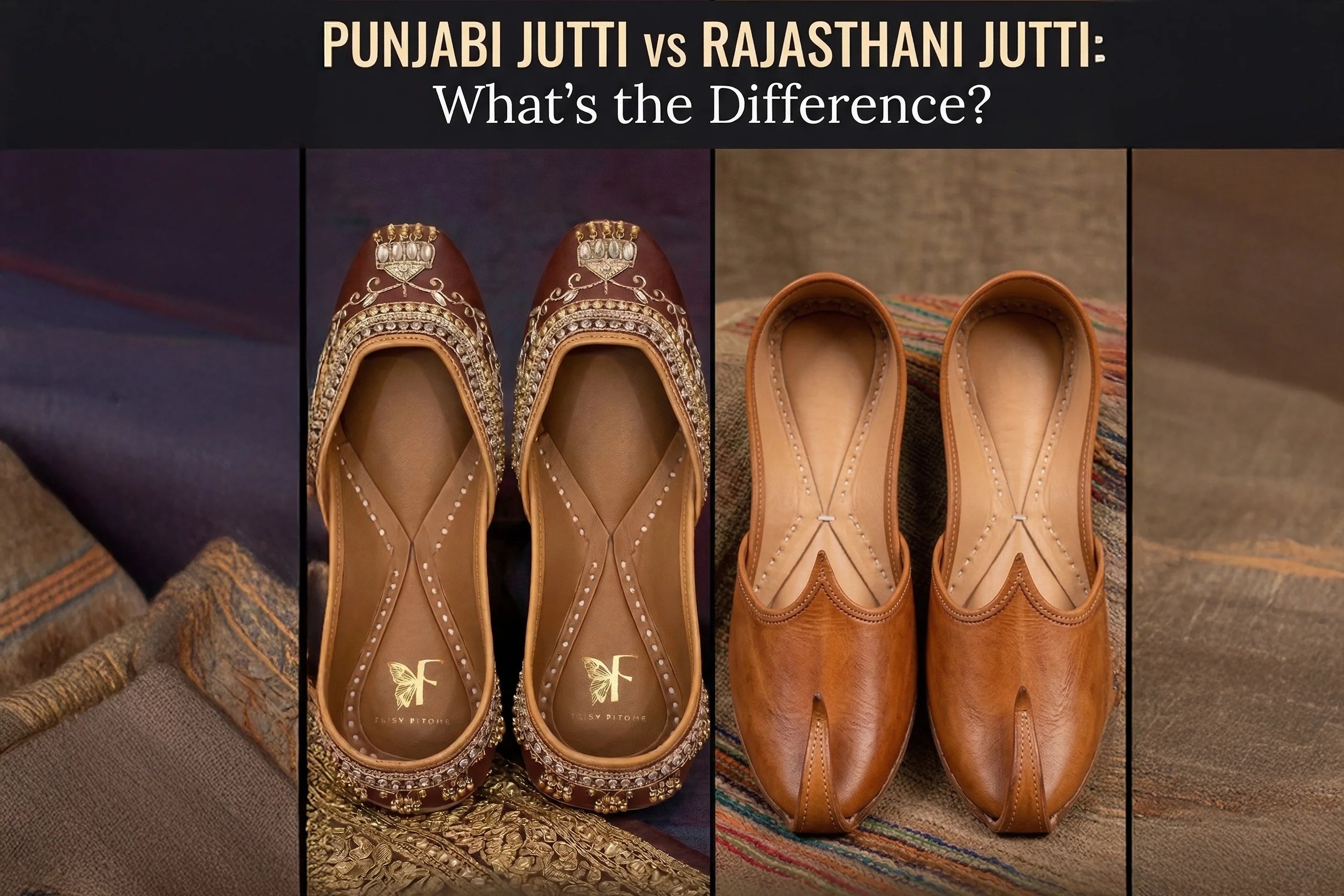 Punjabi juttis vs Rajasthani juttis