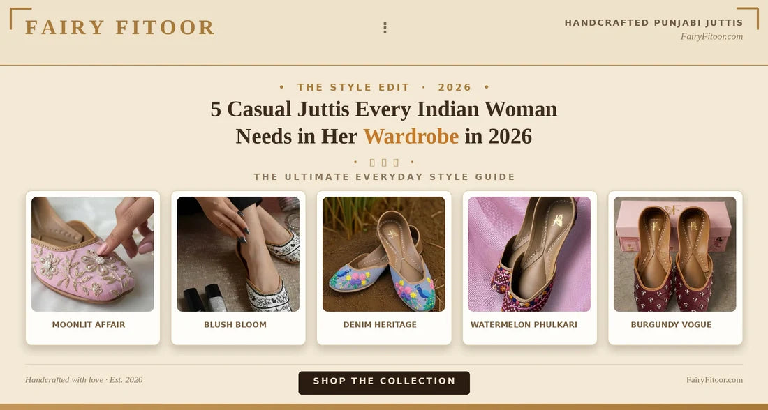 5 Casual Juttis Every Indian Woman Needs in Her Wardrobe in 2026