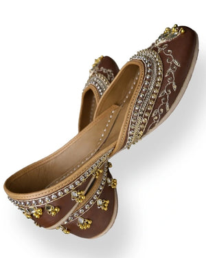 Mehfil Brown Jutti
