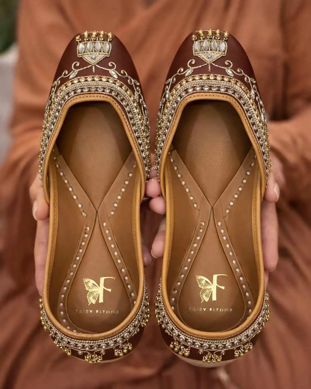Mehfil Brown Jutti